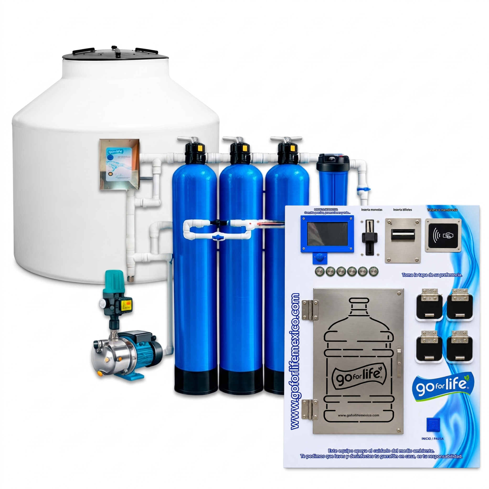 Ventana Automatica Despachadora de Agua Infinity